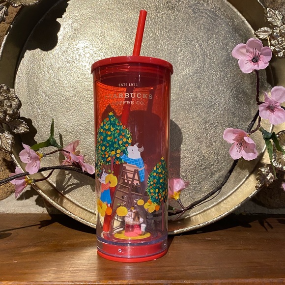 New Starbucks Ox and Orange Tree Tumbler - Picture 1 of 4